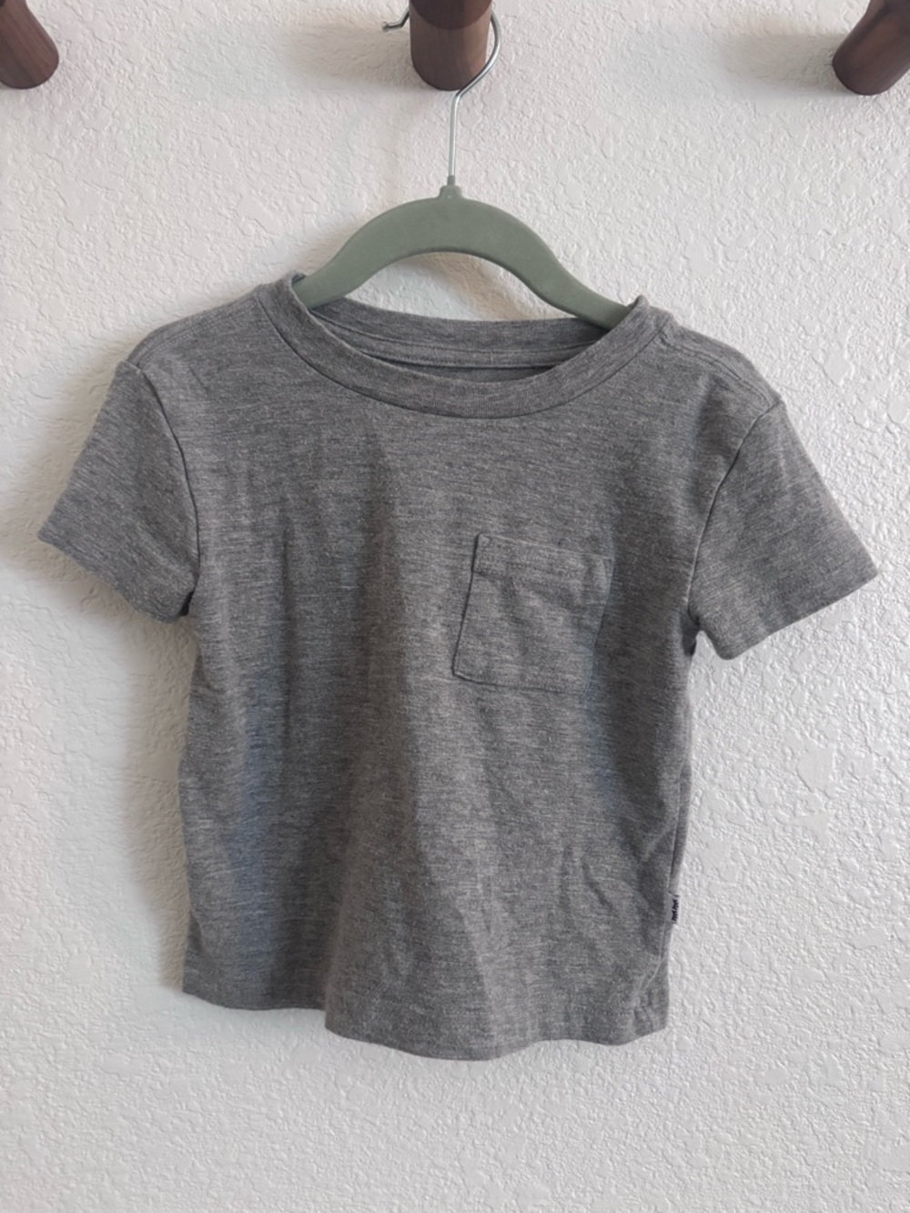 Little Sleepies Heather Gray Relaxed Pocket Tee